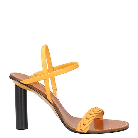 Rag And Bone Yellow Strappy High Heel Sandals